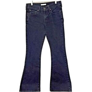 Levis 515 Women's Jeans Boot Cut Stretch Size 8 Dark Wash Blue Denim